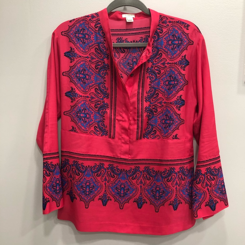 J. Crew Patterned Blouse - image 1